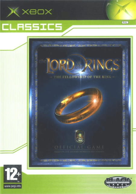 Lord of the Rings Fellowship of the Ring box art for Xbox